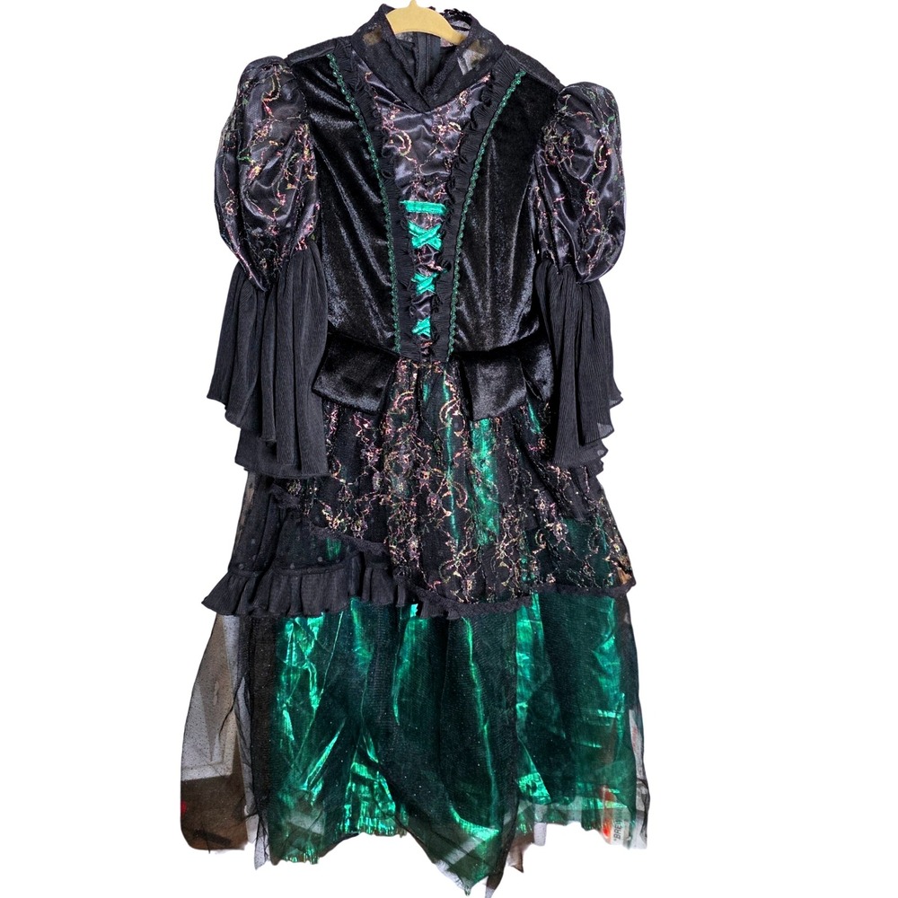 Rubies Elphaba Wizard Oz Witch Costume Dress Halloween Cosplay Green Sm 85th anv